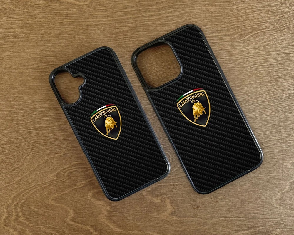 Lamborghini Carbon iPhone 2D Rubber Case