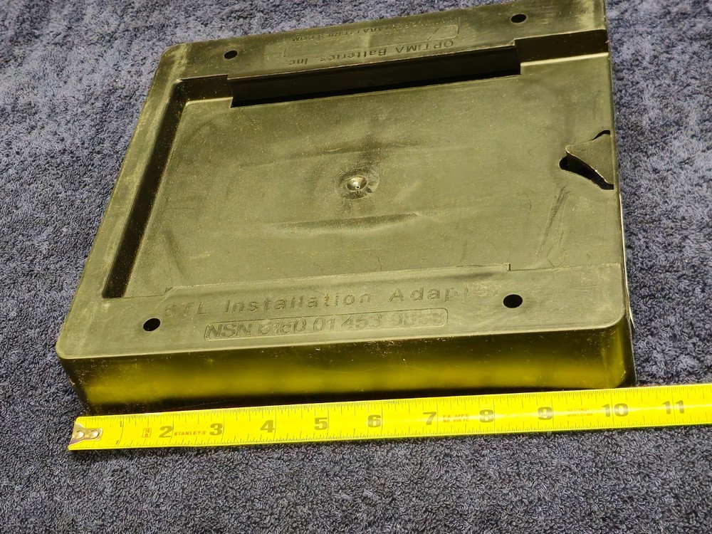 Optima Hmmwv Battery Tray Rack 6TL Adapter 242-0038 014530858 6160-01-453-0858