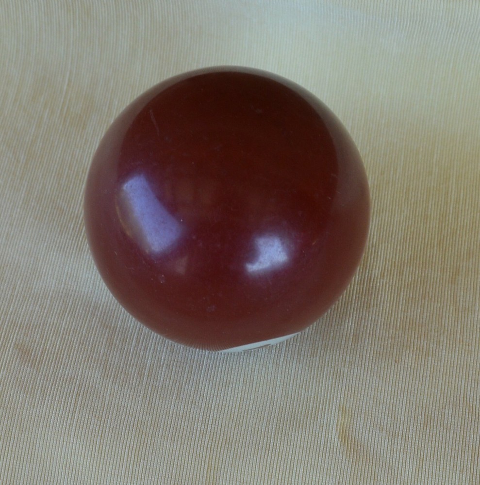 Vintage Pool Ball No. 7 Solid Maroon Replacement Re-purpose