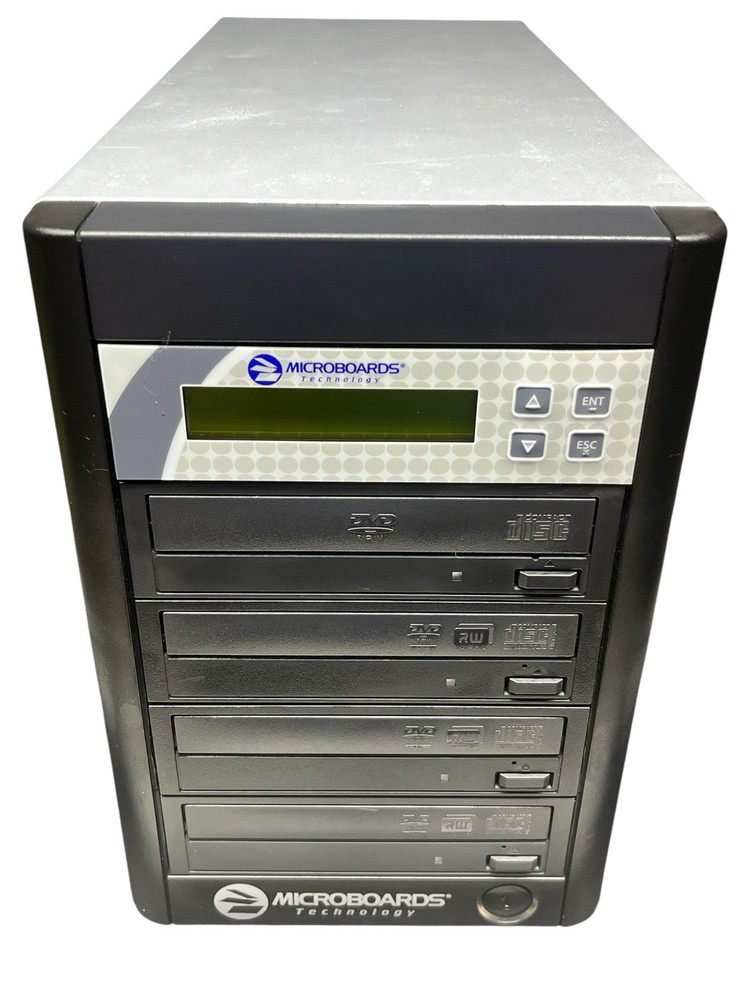 Microboards DVD/CD Duplicator Tower 1-to-4 Tested Powers On QD-DVD Serie