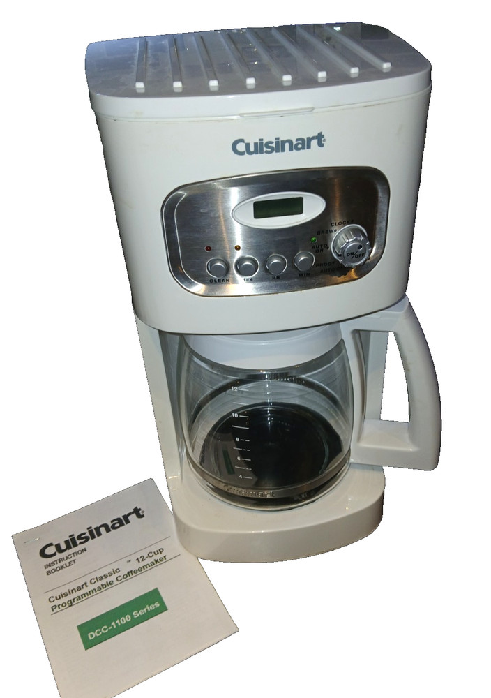 Cuisinart 12-Cup Programmable Coffee Maker Self Cleaning Model DCC-1100