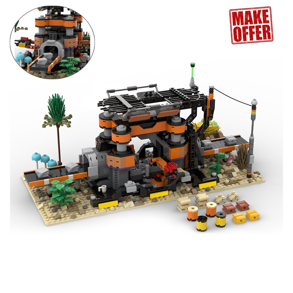 Modubrix Mocs Building Block Satisfactory Constructor Sets Bricks Toys Kits Gift