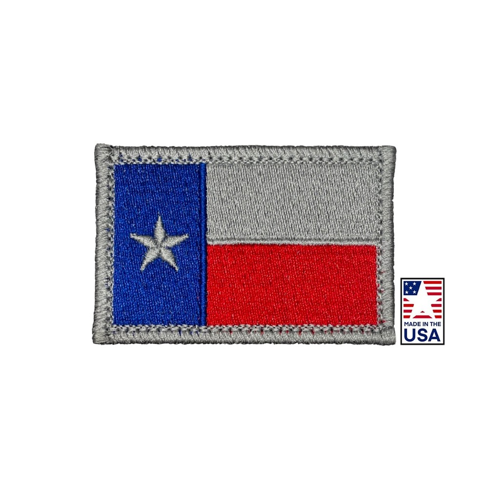 TEXAS FLAG PATCH HOOK BACKING VARIOUS COLORS MADE IN USA