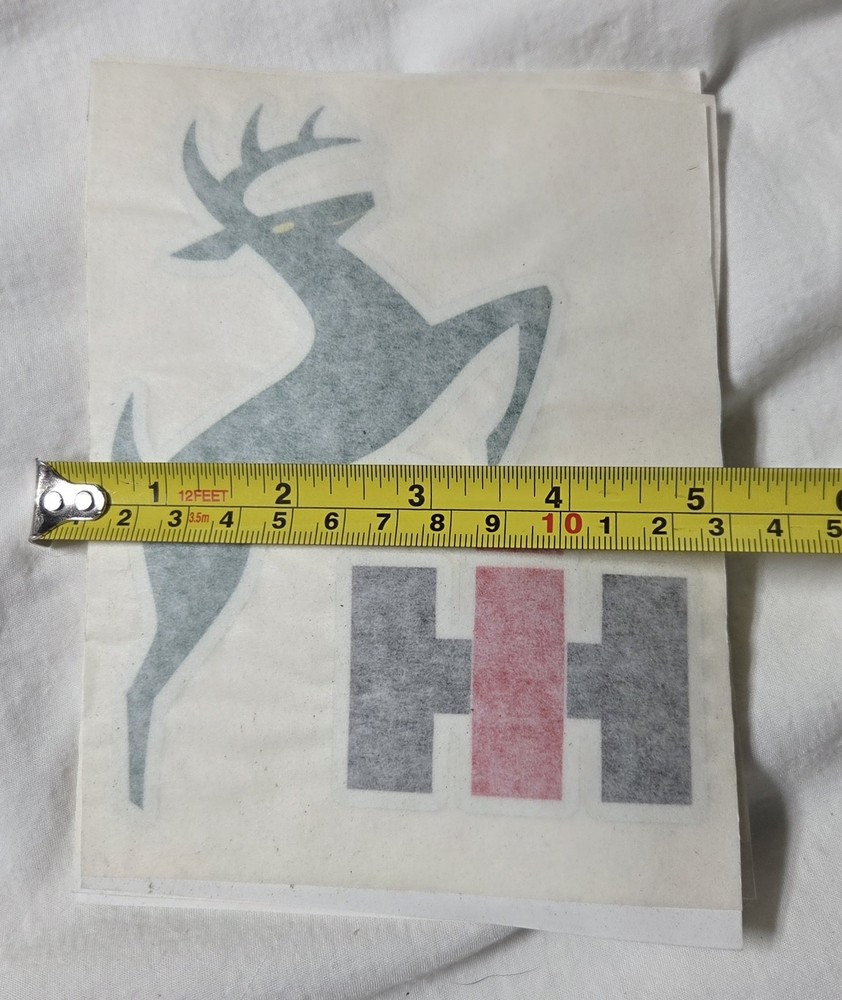 John Deere Sticker Decal 2-Legged Deer Logo, 5x6 Sheet.