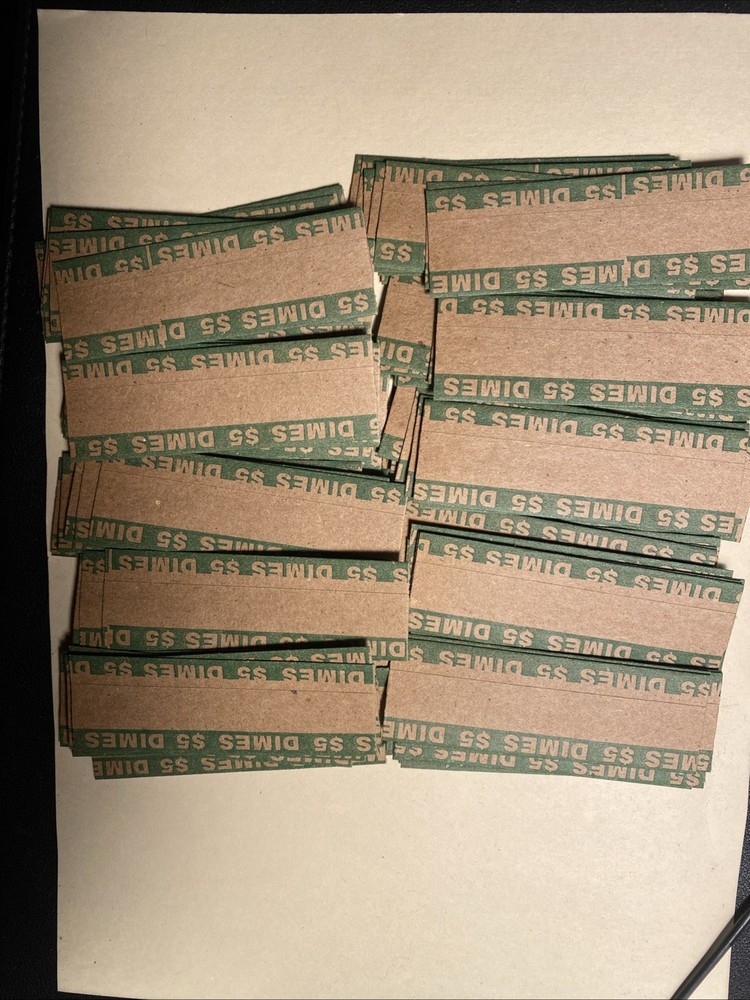 100 Dime Coin Wrappers