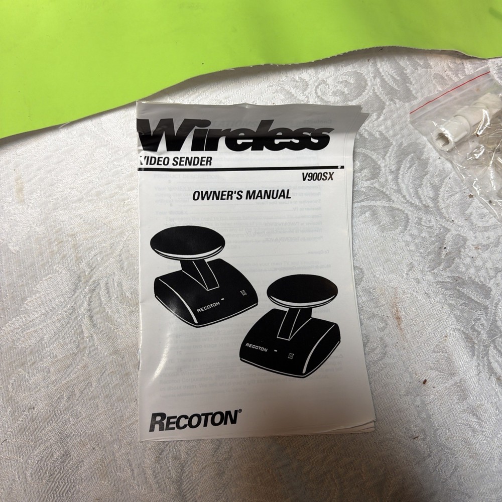 Alphastar Wireless Video Sender Recoton Open Box Untested