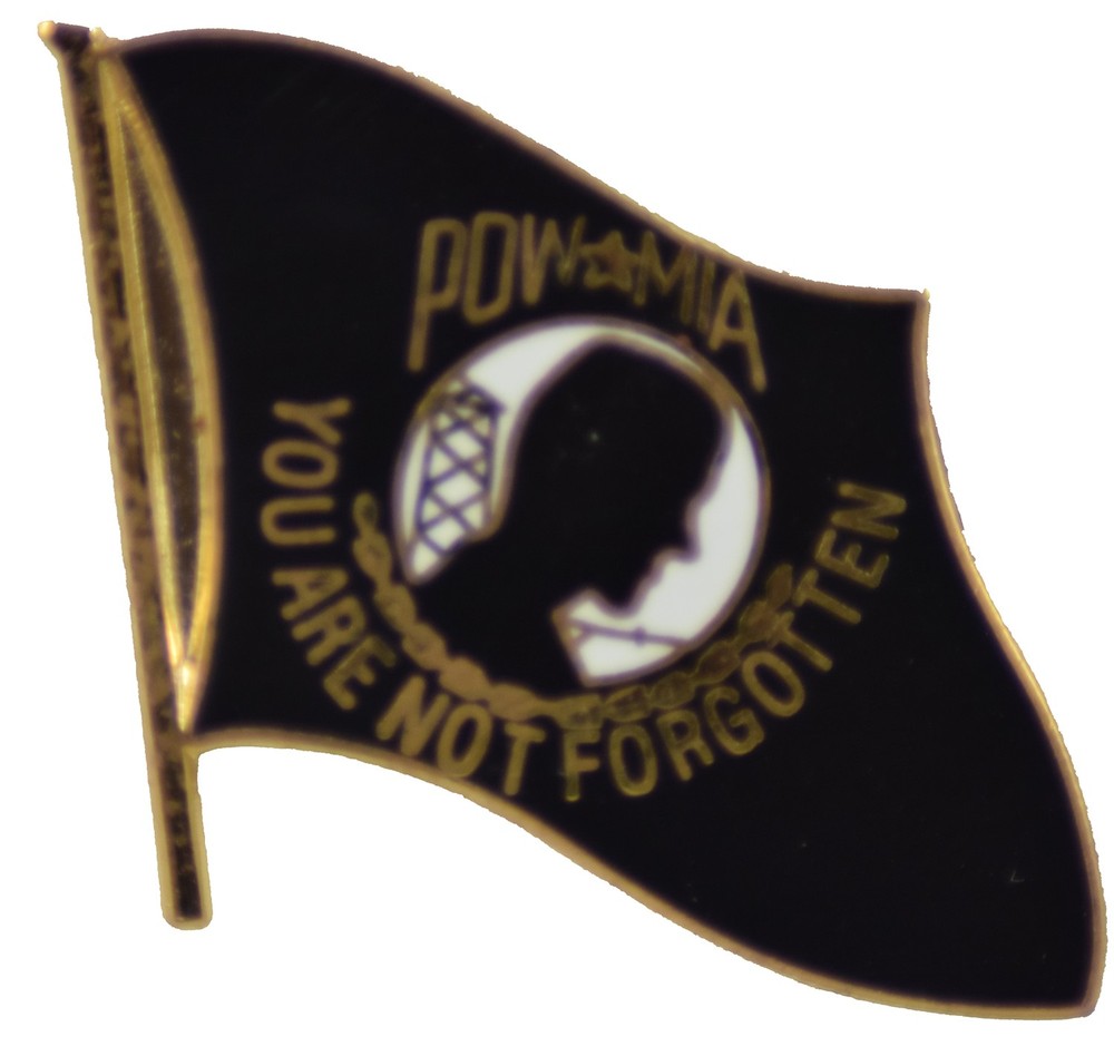 POW/MIA FLAG HAT PIN