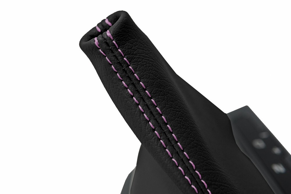 Automatic Shift Boot Cover Leather for Kia Optima 2011-2015 Black Pink Stitch