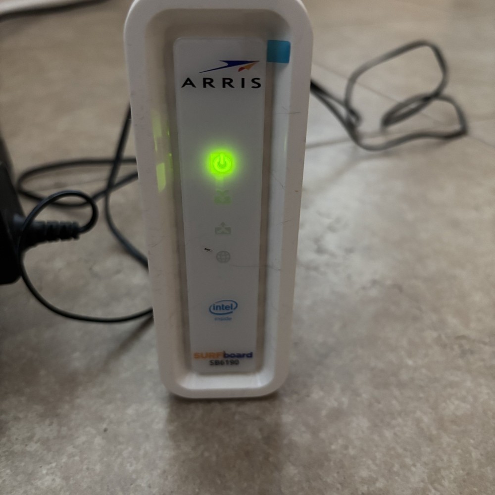 ARRIS Surfboard SB6190 DOCSIS 3.0 Cable Modem White Tested