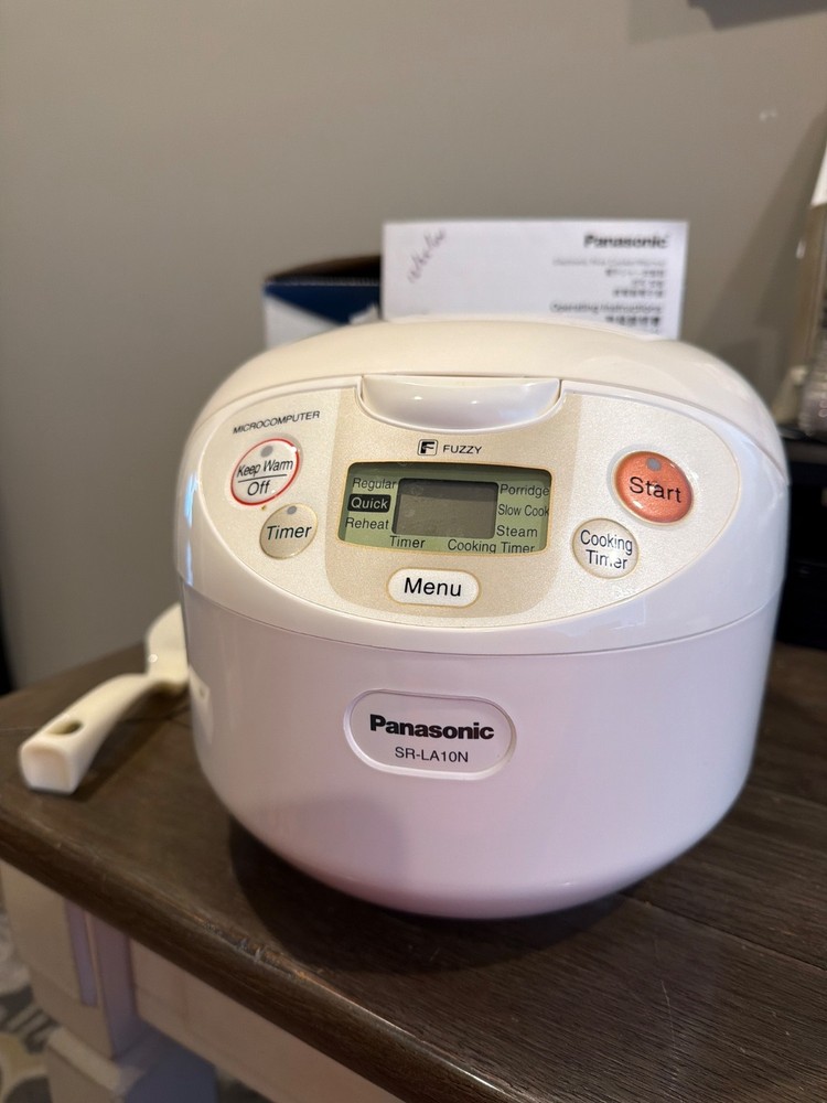 Panasonic SR-LA10N 5 Cup Fuzzy Logic Multi-Function Rice Cooker in Box w/ Book