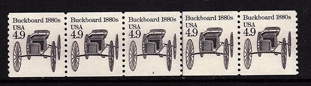 #2124 Buckboard  PNC-5  Pl #3 - MNH