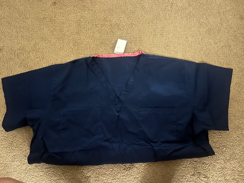 Women’s Navy Blue Scrub Top
