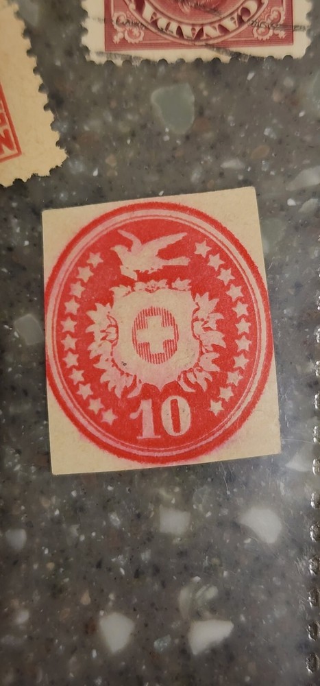 Foreign 10c Red Stamp Used - #A726