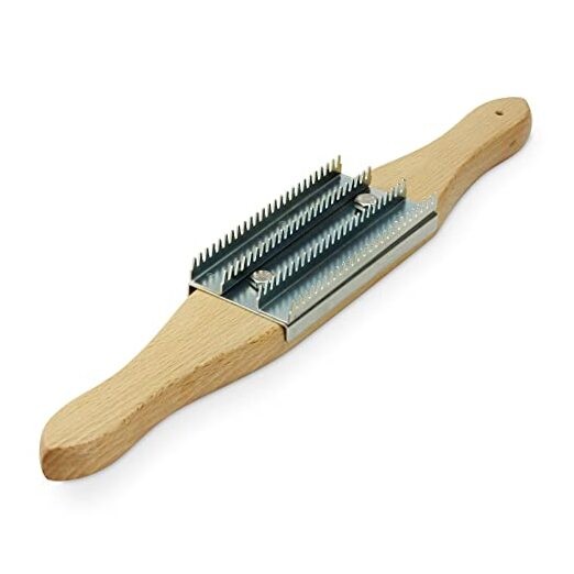15" Buffing Wheel Rake for Removing Residual Buff Compound, Double Handle