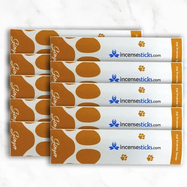 Pet Ginger Incense Sticks Pack: 10 Packs