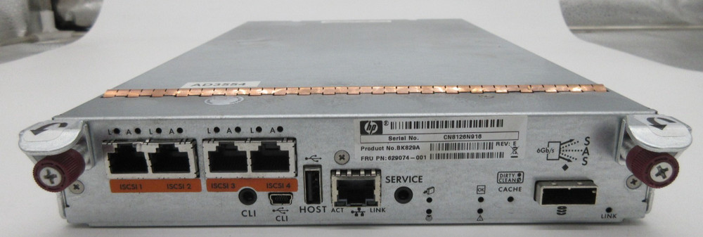 HPE BK829A P2000 G3 ISCSI MSA Array System Controller 629074-001