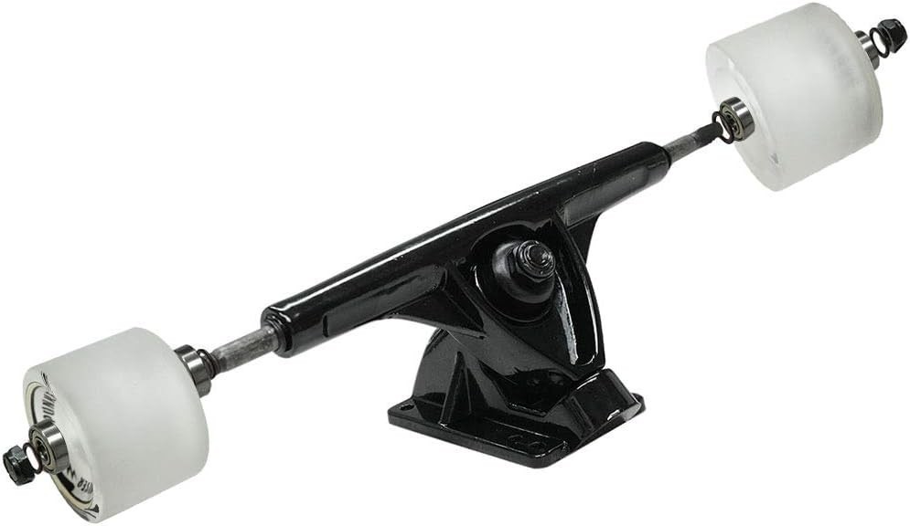 Versatile Longboard Set: 71mm Speed Wheels, Heavy Duty Trucks & Riser Pads