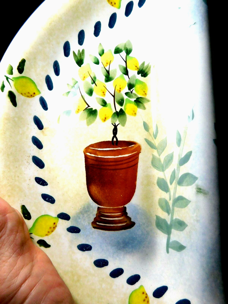 Sakura~Gracey Knight "Topiary" Oval Three Section Stoneware Platter