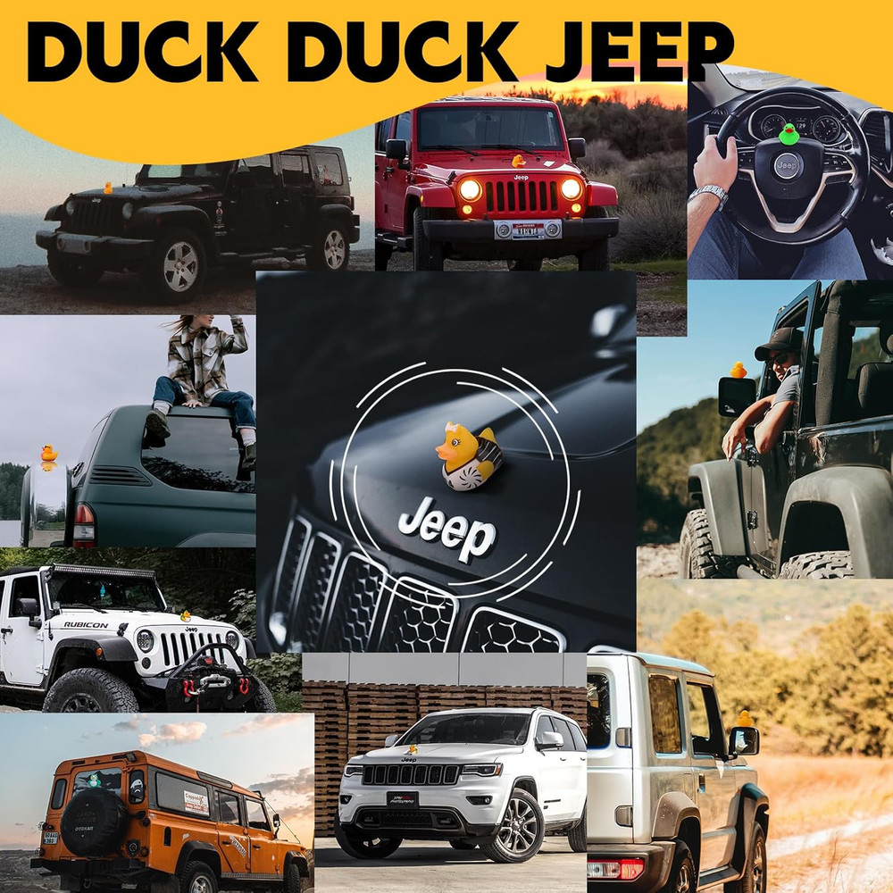 200 Pack Rubber Ducks in Bulk, Jeep Ducks for Ducking, Ducks for Jeeps Assorted,