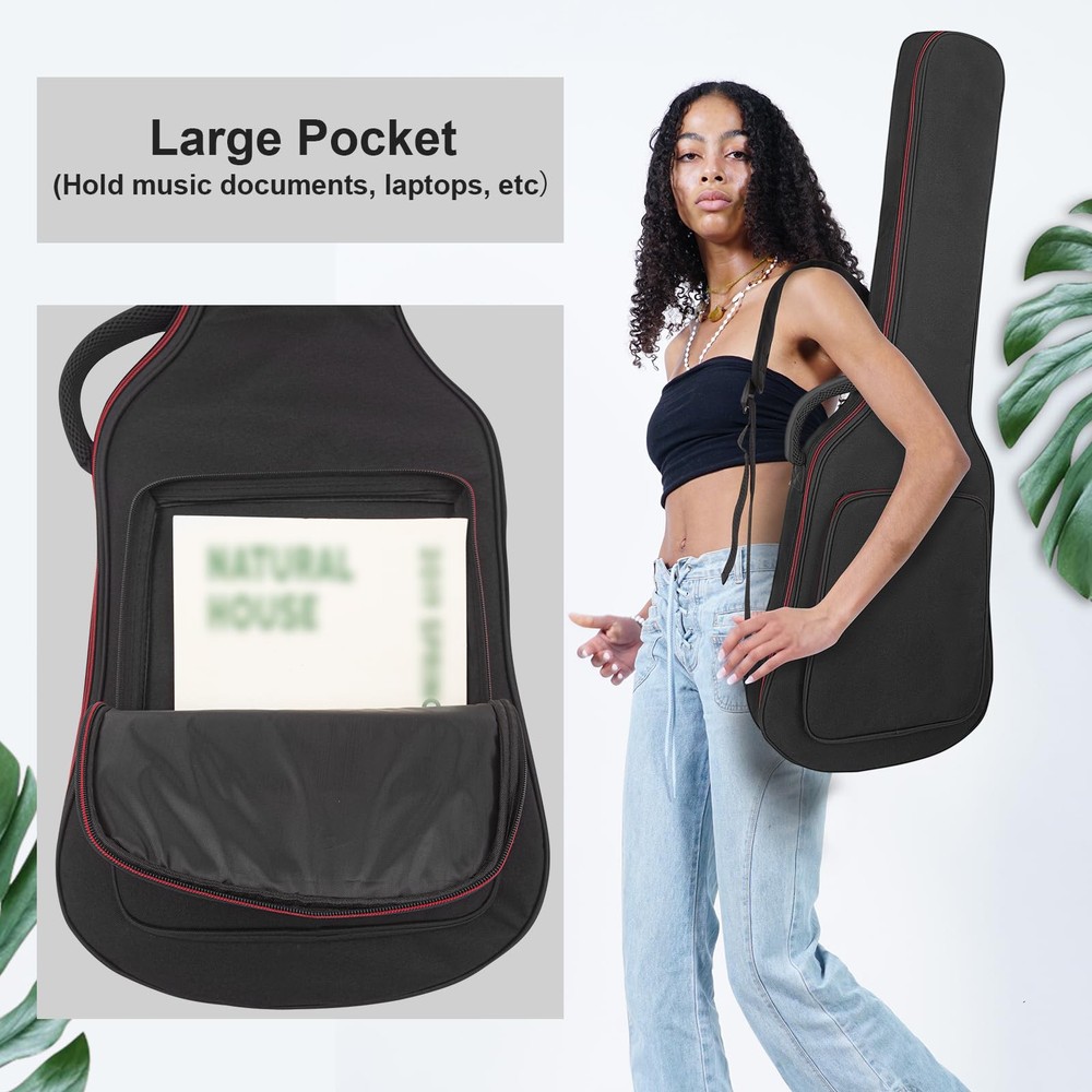 Padded Electric Guitar Soft Case with Neck Strap