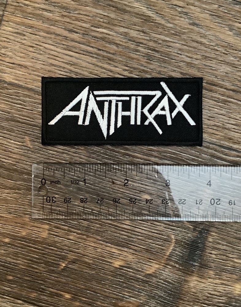 Anthrax Embroidered Black/White Patch
