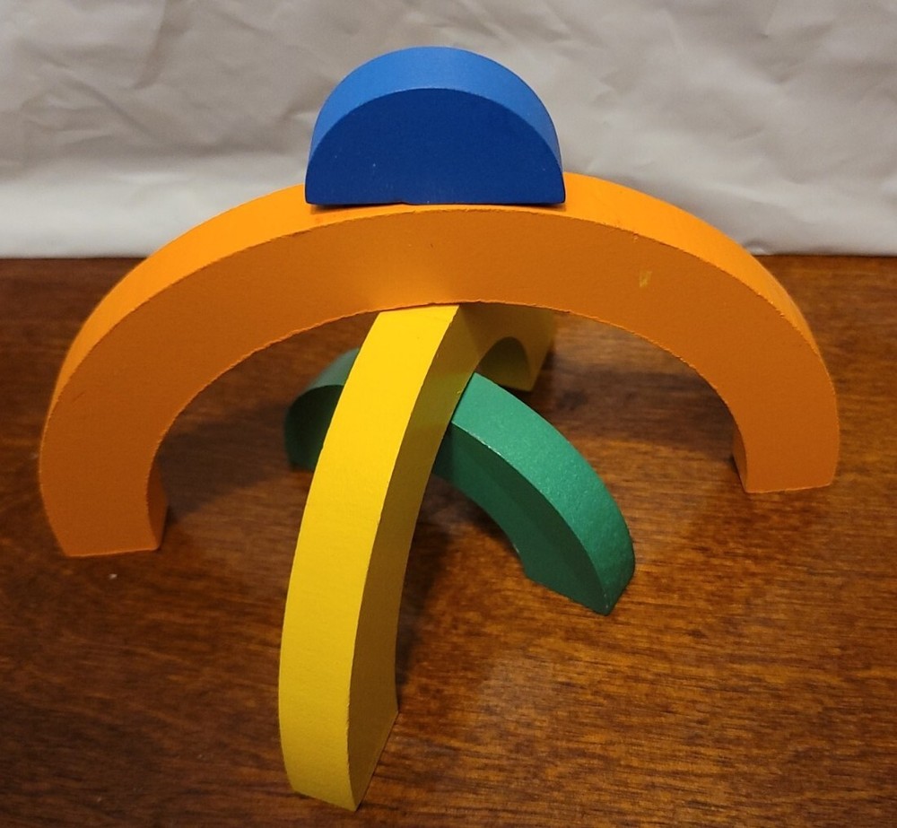 Rainbow Stacker/Puzzle Wood Toy