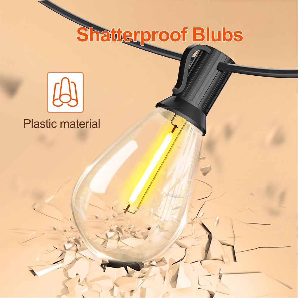 Solar String Lights for Outside 120FT with Remote 8 Lights Mode, Weatherproof...