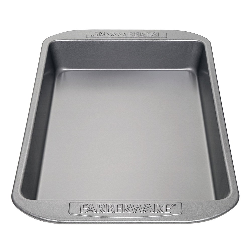 Farberware Nonstick Bakeware Cookie Pan and Cake Pan Set, 4-Piece, Gray