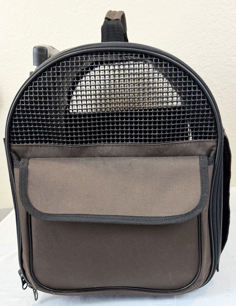 Premium Small Rolling Pet Carrier on Wheels, Pull Out Handle, Two Sided Vented