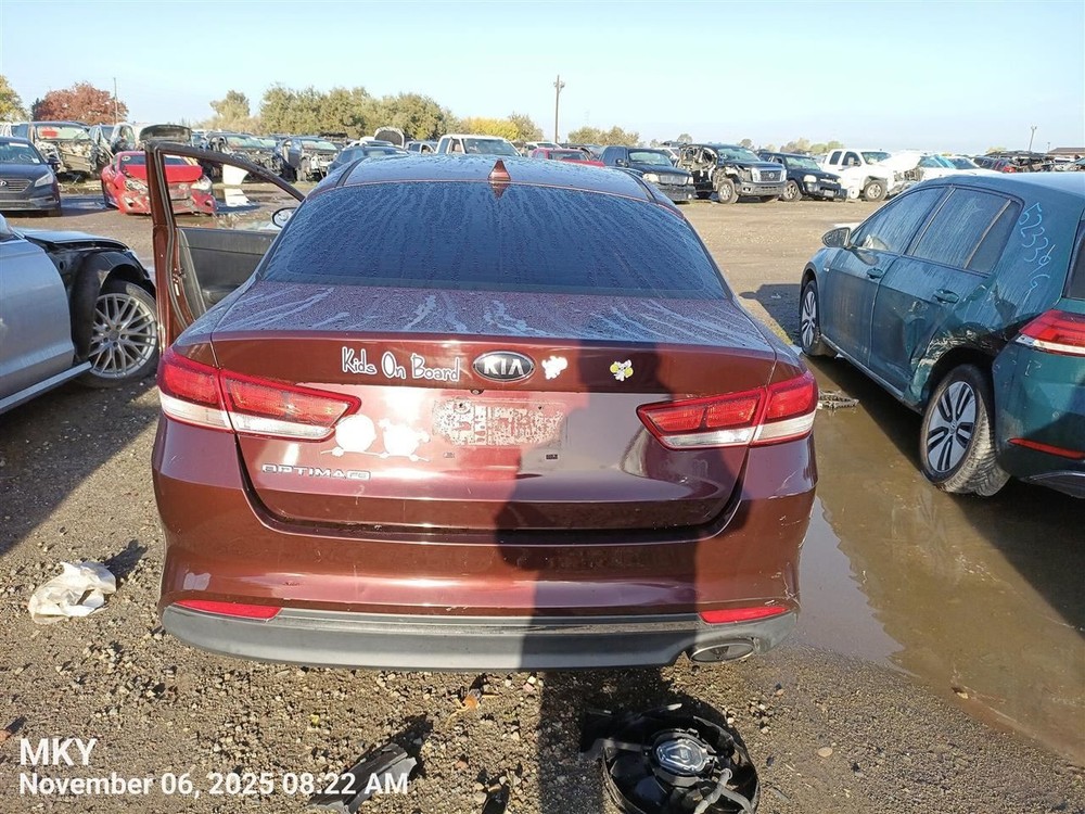 LEFT REAR DOOR WINDOW REGULATOR OEM 2018 KIA OPTIMAKIA