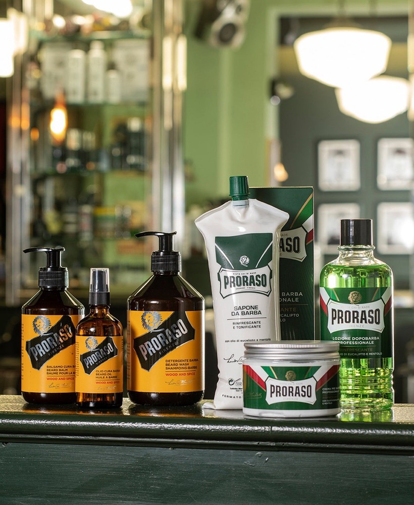 Proraso Aftershave Lotion Green Eucalyptus Menthol Refresh Barber 400ml+Atomizer