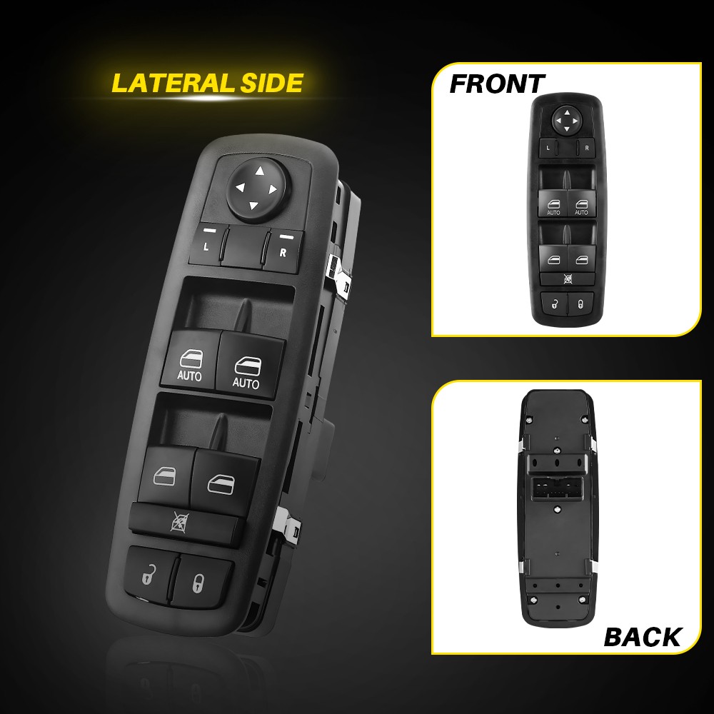 Fits 2013-2018 DODGE RAM 1500 FRONT LEFT DRIVER DOOR WINDOW MIRROR MASTER SWITCH