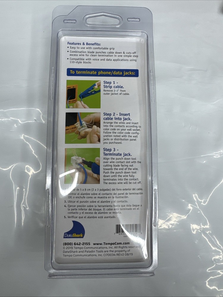 DataShark 110 Punchdown Tool 70034 SEALED New