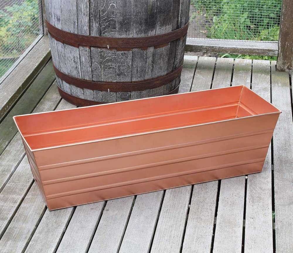 NEW Window Flower Box Planter Large Copper