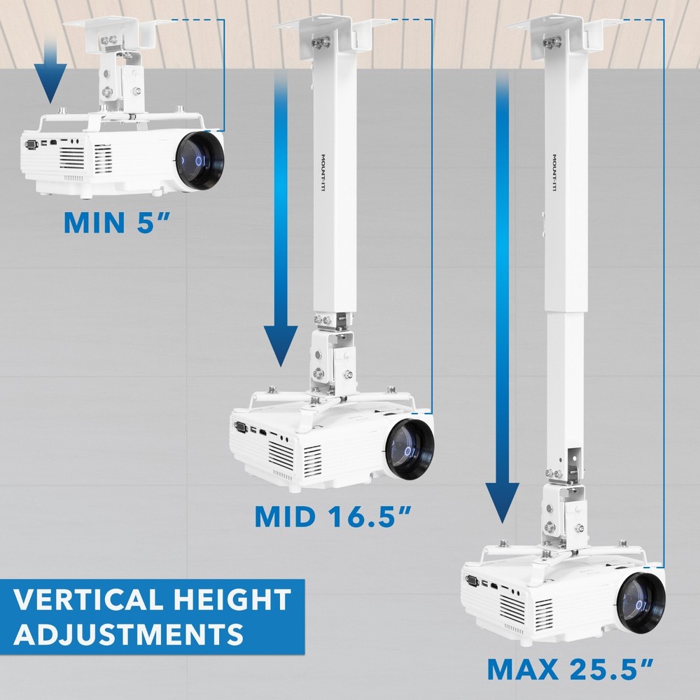 Mount-It! Full Motion Projector Wall & Ceiling Mount