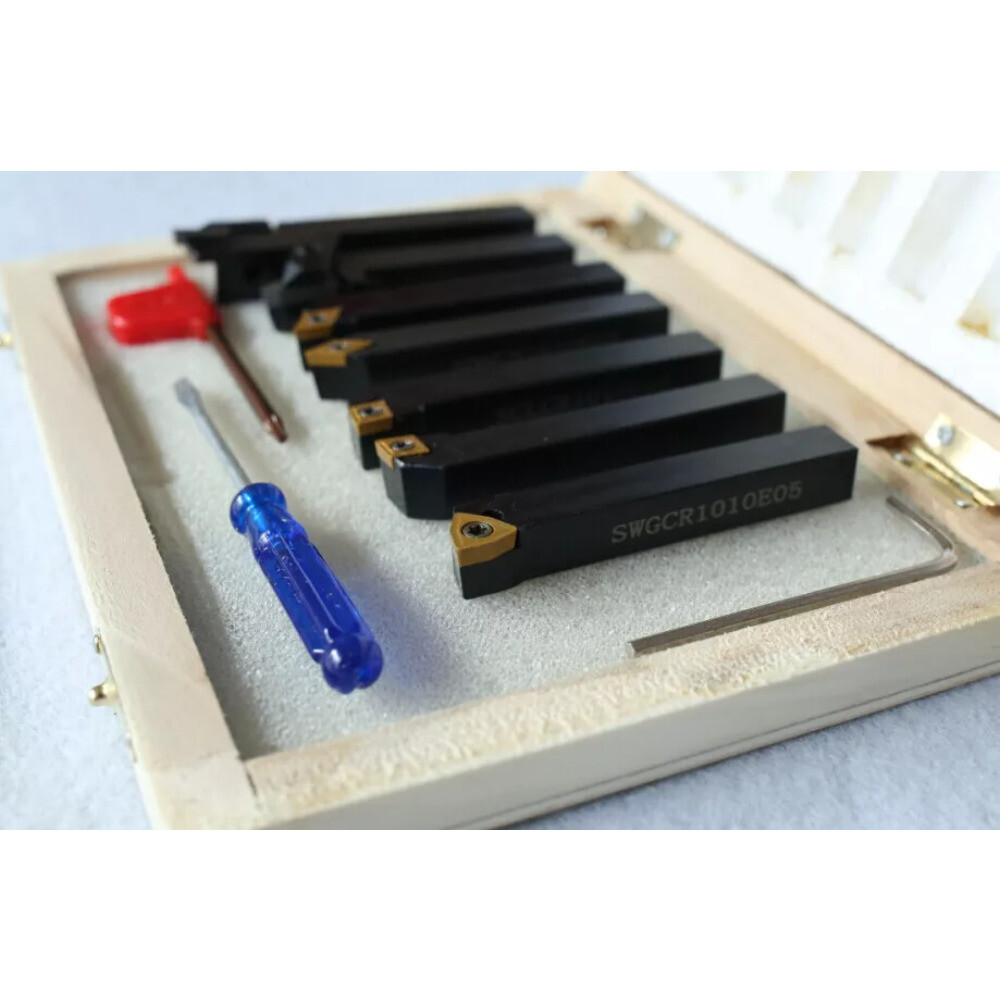 Holder 7pcs/set CNC Indexable Carbide Turning Tools Lathe Cutting Tools