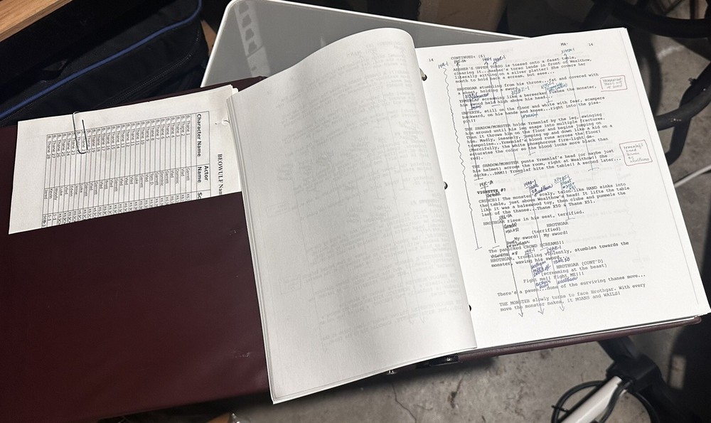 Bundle - Zemeckis Film - ORIGINAL Beowulf Movie Script +Handwritten Notes
