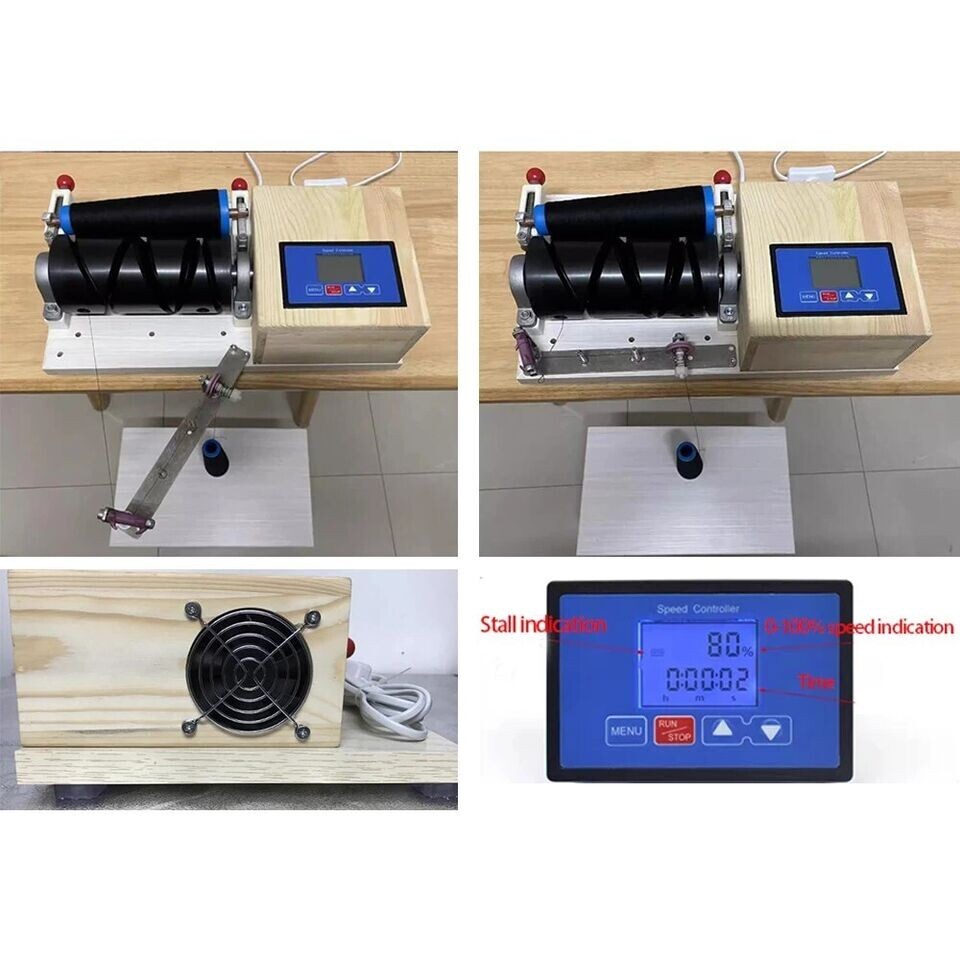 Double Wax Frame Winding Machine Cashmere Flat Knitting Thread Dehairing Machine