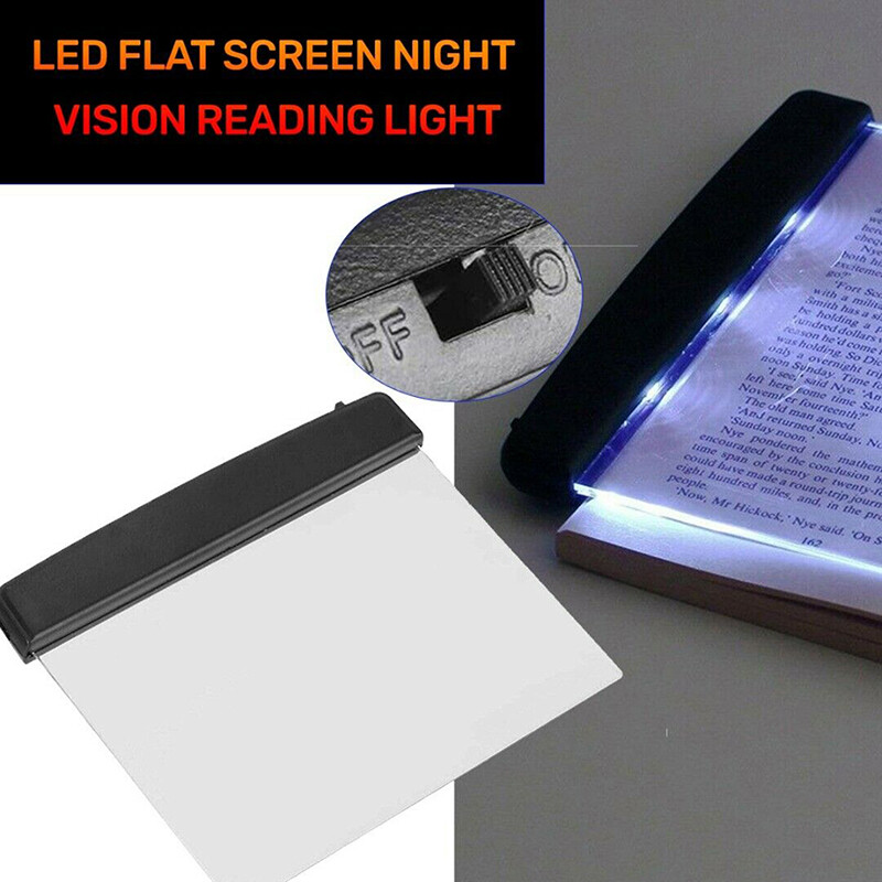 Portable LED Flat Panel Reading Book Night Light Vision Bookmark Lamp Eye Care