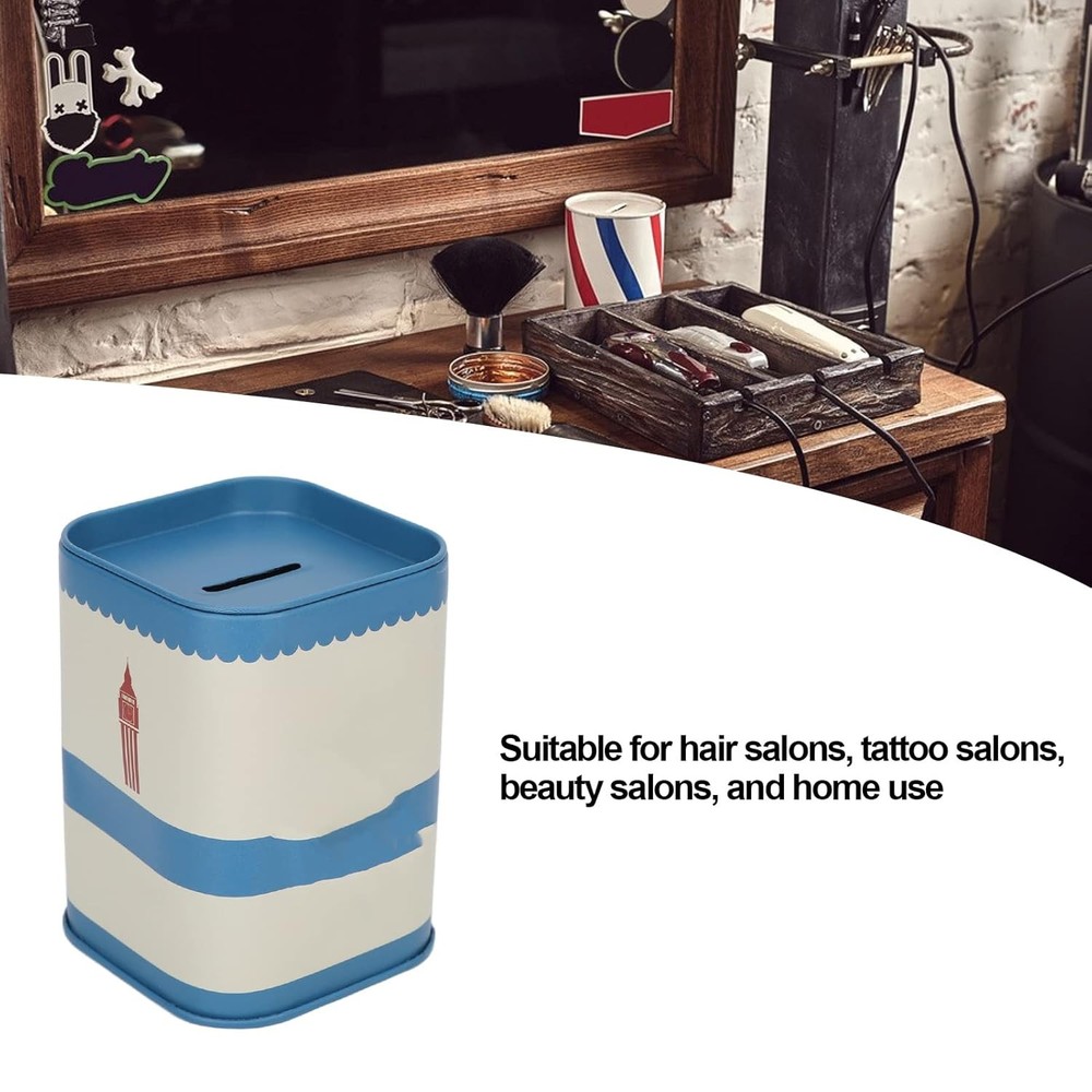 Blade Disposal Case, Razor Bank, Iron Blue