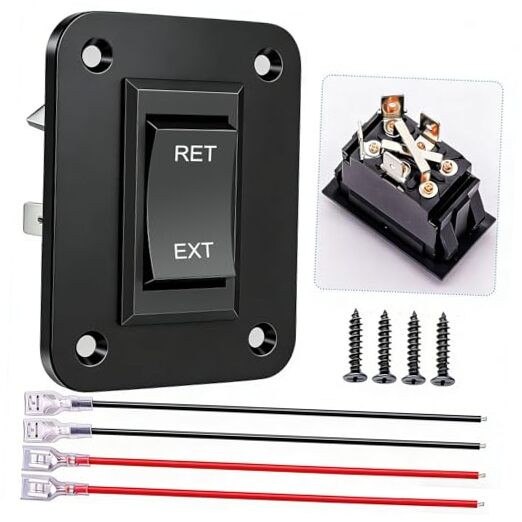 Momentary Polarity Reverse Rocker Toggle Switch Control Motor Up Down Forward