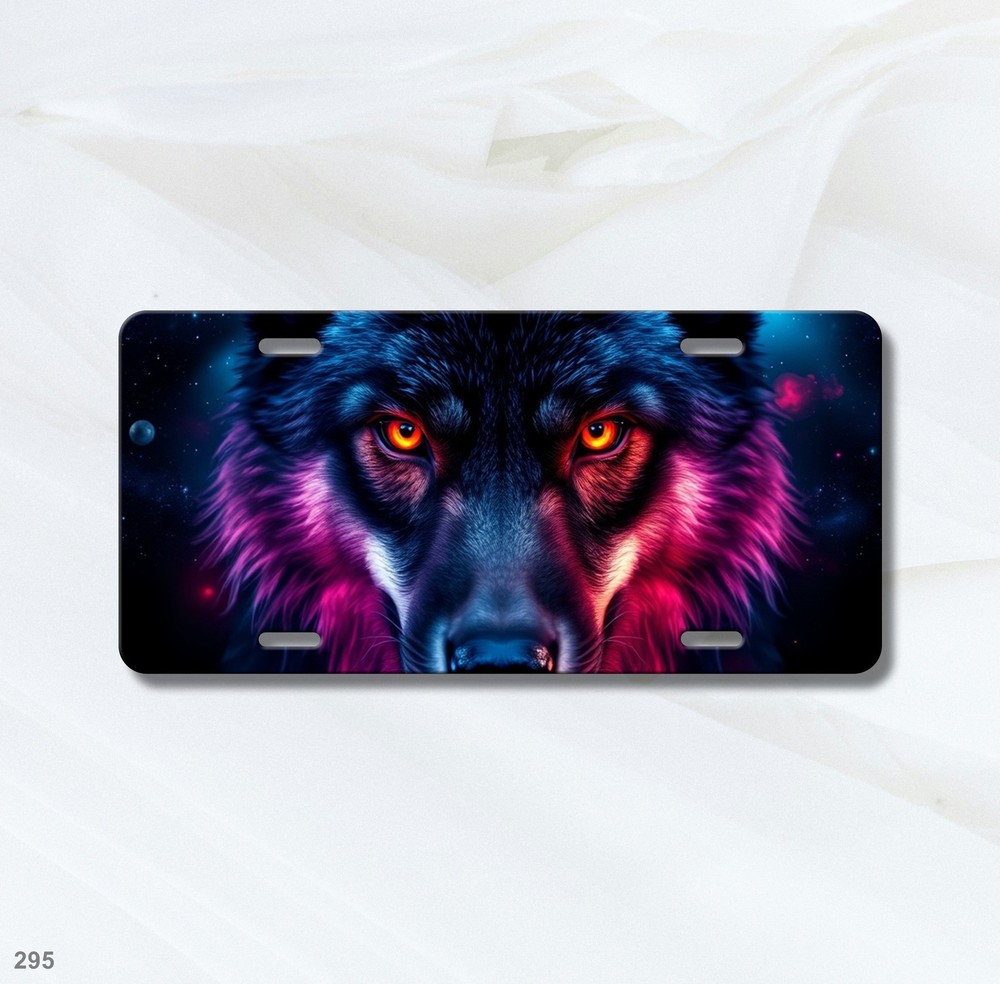 Powerful Wolf License Plate Customizable Decorative Plate Anniversary Gift