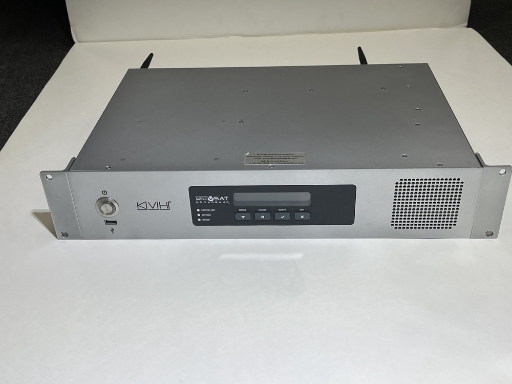 KVH tracphone V11 IP Includes Below Decks Unit and Mounting Hardware, Working
