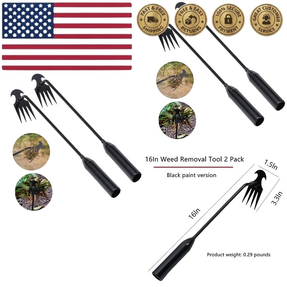 Weed Puller Tool Garden Weed Pulling Tool, Portable Garden Weeder Tool Uprooting