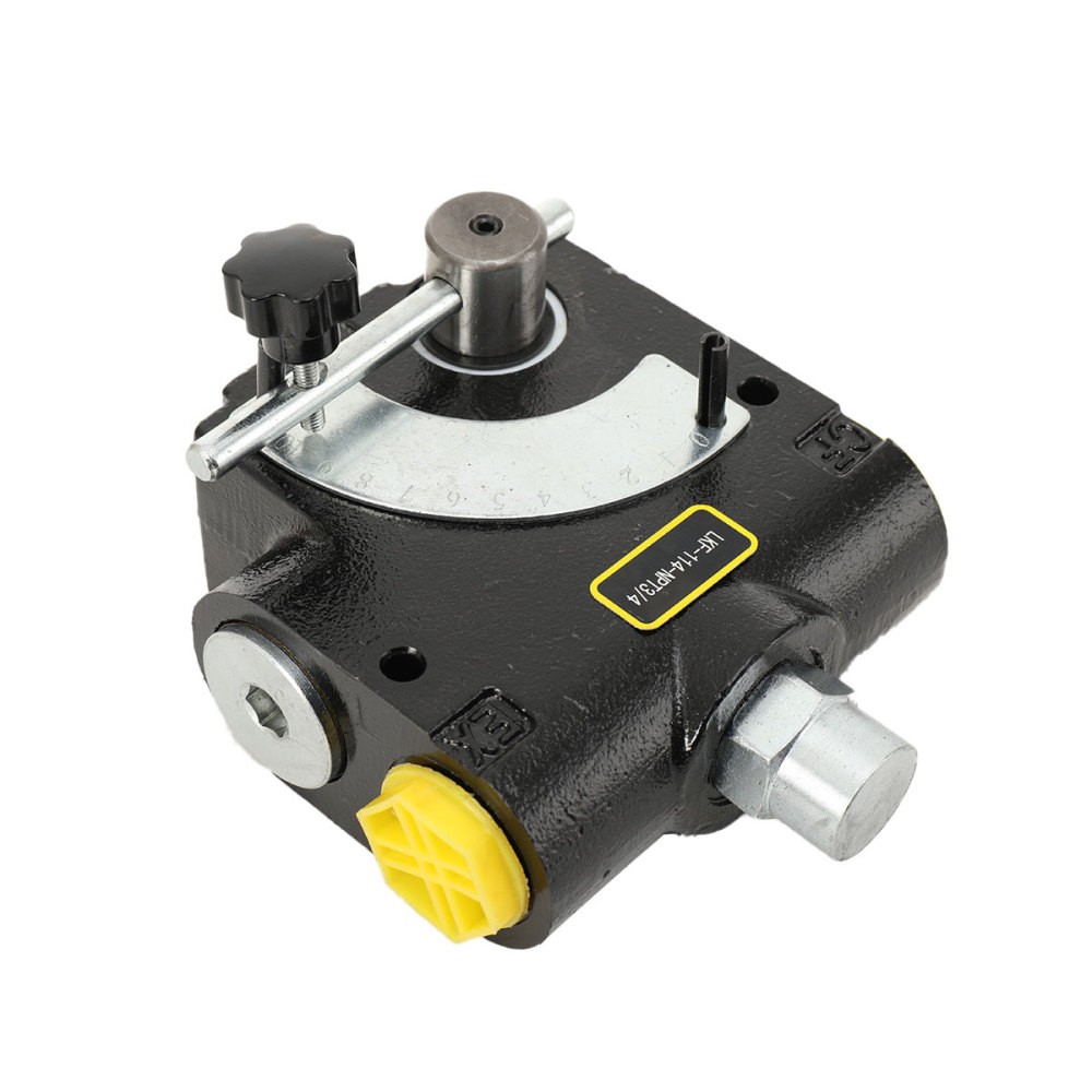 Hydraulic Flow Control Valve w/ Relief 3/4” NPT Adjustable Variable Directional