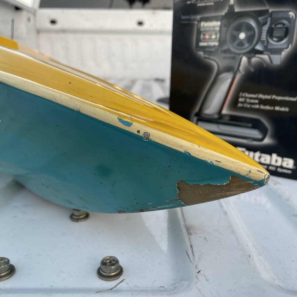 vintage Prather deep v speedboat k&b 7.5 engine
