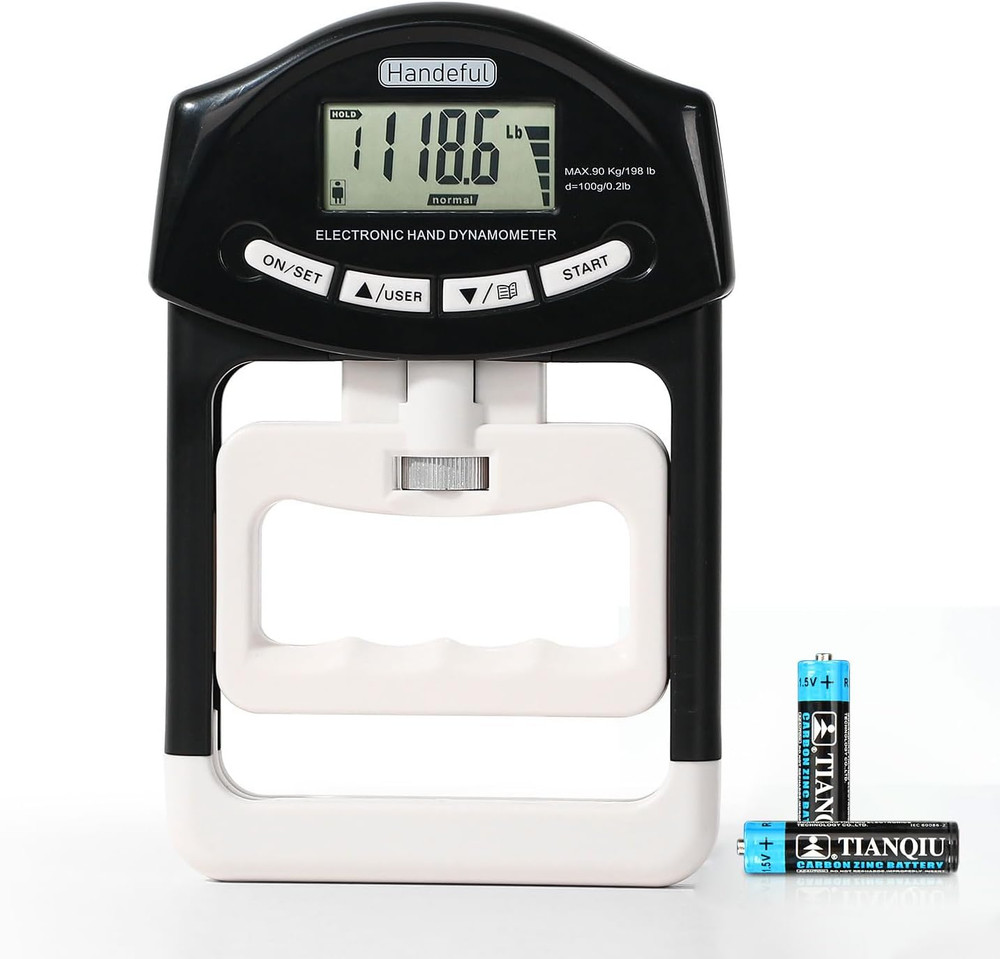 Grip Strength Tester Trainer - Dynamometer Handgrip Measurer Meter, Handheld Str