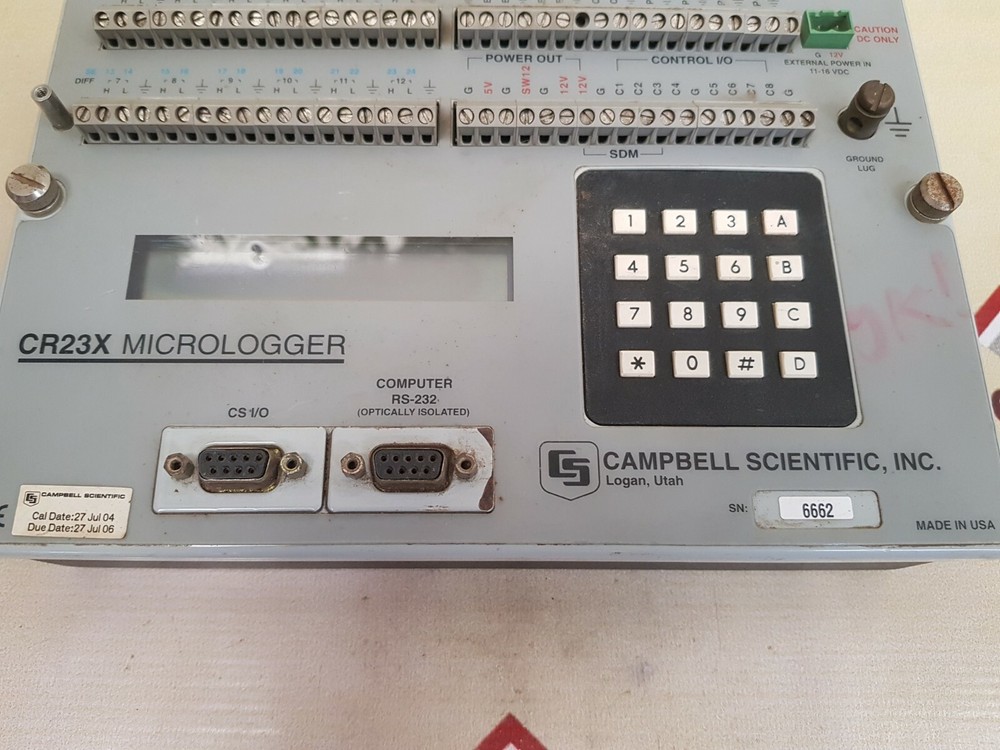 Campbell Scientific CR23X Micrologger 11-16 VDC
