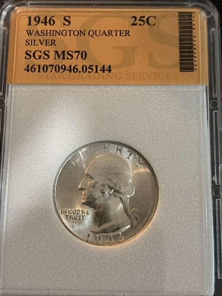 1946-S Washington Silver Quarter