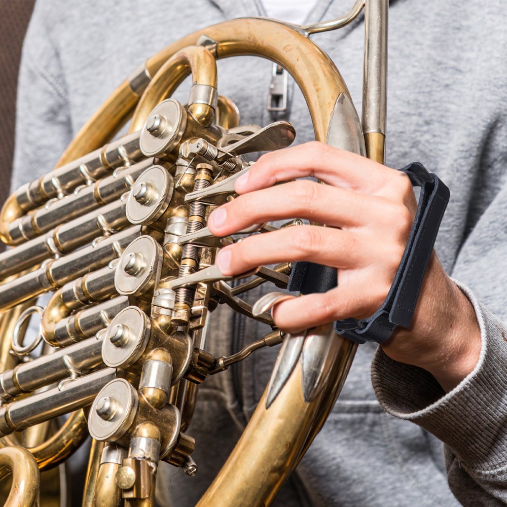 French Horn Hand Rest Instrument Accessory Guard With Strap Thin Grip